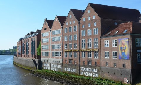 Die Weserburg an der Weser.